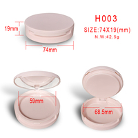 Mijia H003 — boîte d'emballage vide pour cils, Logo personnalisé, étui rond, double couche, noir mat et rose, avec miroir, en stock