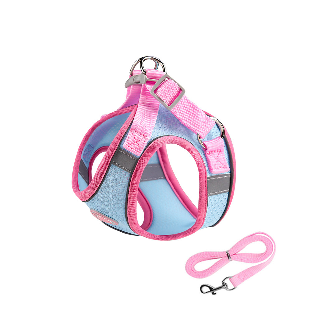 Light blue chest and back 1.5-meter traction rope
