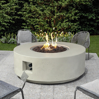 Table de jardin de 40 pouces, style GRC CFRC, foyer extérieur portable au propane ou au gaz naturel, 65000 BTU, pour patio et jardin