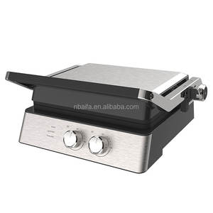 Parrilla de contacto eléctrica más vendida Aifa para sándwich de bistec-Desmontable antiadherente de acero inoxidable para interiores sin humo para el hogar - Product Image 1