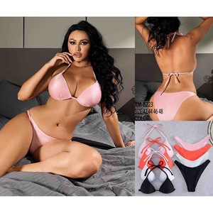 Costume da bagno intero HJD Plus Size con controllo pancia, tinta unita, scollo all'americana, aderente, per la spiaggia, taglie 40 42 44 46 - Product Image 3
