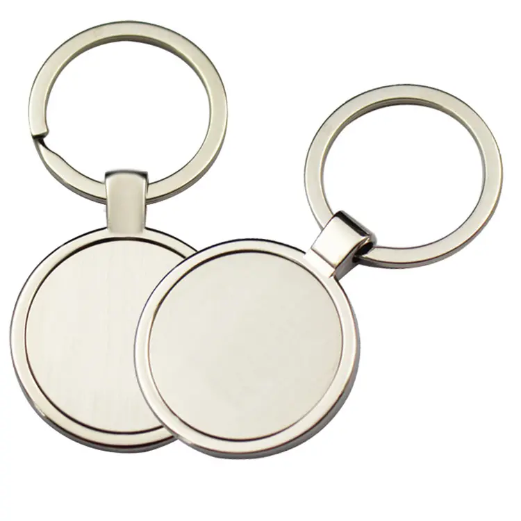 Custom Logo Laser Engraving Sublimation Stainless Steel Metal Blank Keyring Keychain /Blank Key Chain/Blank Key Ring