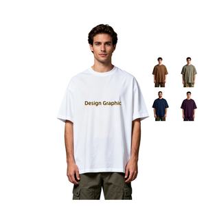 TKAN74D Camiseta de manga corta con cuello redondo para hombre 100% algodón Respetuoso con el medio ambiente Transpirable Impresión digital personalizada - Product Image 1