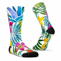 Chaussettes de sport décontractées en polyester pour hommes, séchage rapide, respirantes, confortables, chaussettes mi-mollet pour la course quotidienne, la marche et les activités de plein air