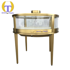 Cửa Hàng Mới Thiết Kế Kim Loại Truy Cập Thời Trang Trực Tiếp Bán Thép Không Gỉ Phù Hợp Vàng Jewel Hiển Thị Trường Hợp Với Kính Trượt Ngăn Kéo Cửa - Product Image 2