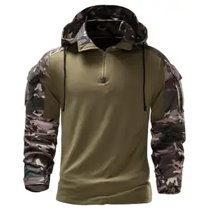 Chaqueta con capucha para hombre, rompevientos de camuflaje para caza al aire libre, ropa táctica de invierno, venta al por mayor