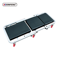 Alat kursi lipat 350 Lbs mekanik Creeper XIANFENG 40 ", alat kursi Creeper dengan alat baki Roller robot mobil Creeper