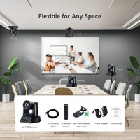 Kamera PTZ TONGVEO Ultra 4K NDI HX 20X dengan LAN USB SDI Kamera IP Profesional untuk Konferensi Video