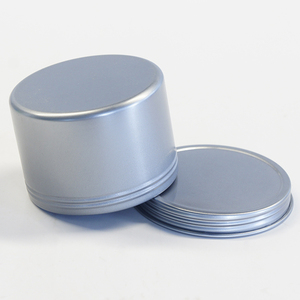 HUAMEI 2026 Scatola di <span class=keywords><strong>Latta</strong></span> Rotonda Profonda con Coperchio a Vite, Contenitore Argento-Grigio per Caramelle, Confezione Regalo <span class=keywords><strong>in</strong></span> Due Pezzi - Product Image 5