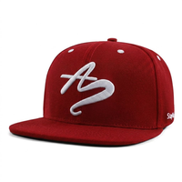 Gorra de béisbol snapback de 6 paneles con bordado 3D personalizado, visera plana rígida, cierre trasero, estilo hip hop urbano, para hombres y mujeres