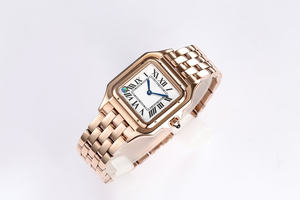 Nuevo Reloj de Pulsera de Cuero para Mujer, Diseño Minimalista de Moda, Carátula de Acero Inoxidable, Mecánico, de Lujo, Estilo Cartier - Product Image 4