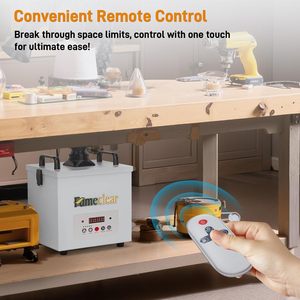 FUMECLEAR Nuevo Extractor de Humos Móvil de 200m/h para Extensiones de Pestañas con Filtros HEPA de Carbón Activado para Polvo de Uñas y Cabinas de Limpieza - Product Image 4