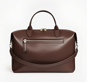 メーカー工場ブラウンPUレザーフィットオールアクセスおむつトート病院マタニティ収納用ママバッグ - Product Image 1