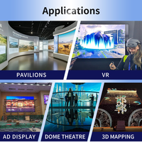 4K60 Hardware Fusion Processor 1 Input 4 Output Edge Blending Adjustable 0-1200 Pixels for Multi-Channel Projection Mapping FCC