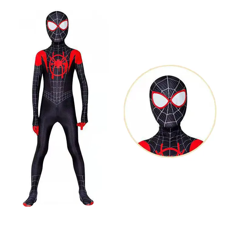 OEM ODM Wholesale Super Hero Clothes Spiderman Cosplay Costume For Children Clothing Halloween Party