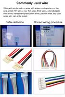 Probador de separación de color de arnés de cables PCB y máquina detectora de secuencia de línea de cable de datos USB