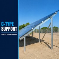 Support préfabriqué personnalisé en Zn-Al-Mg avec aménagement en rangées basé sur le projet pour sites inégaux et terrains en pente – Structure de montage solaire
