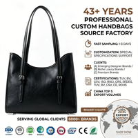 Sac fourre-tout de luxe personnalisable en cuir véritable imperméable pour femme avec poignée vintage et design amovible 2026