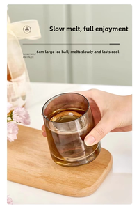 Moule <span class=keywords><strong>à</strong></span> glaçons rond en PP de qualité alimentaire pour whisky, forme ampoule, congélation rapide - Product Image 6