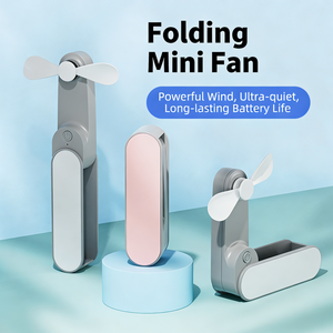 Ventilador de Mano USB Pequeño Personalizado, Mini Ventilador Eléctrico Recargable, Portátil, Plegable, de Bolsillo, Mini Ventiladores de Mano al por Mayor - Product Image 2