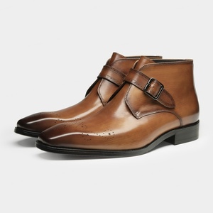 Botas de Cuero para Hombre de Alta Calidad, Estilo Brogue, Transpirables, para Vestir, Formales, para Exteriores - Product Image 2