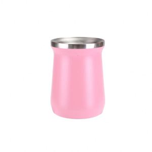 Portable Mini Stainless Steel 8oz <b>Insulated</b> Eggshell Texture <b>Mug</b> - Product Image 6