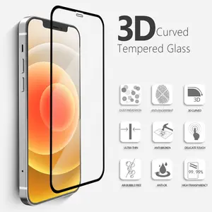 Screen Protector Phone 360 Degree Phone Full Protection Set For Apple IPhone 12 13 Clear 3D Screen Protector Camera Lens Protector With TPU PC Case