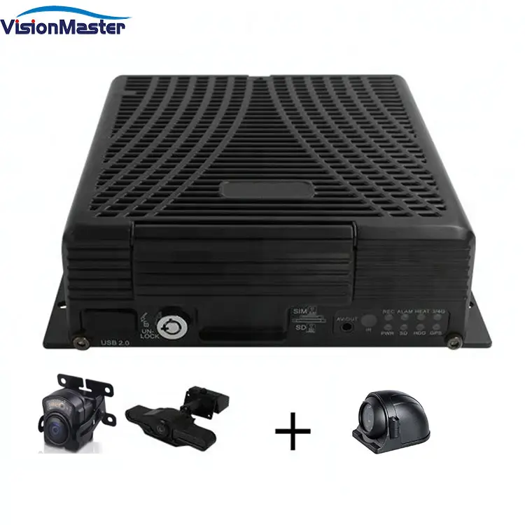 4 Kanäle 4G GPS WIFI 1080P MDVR Hochwertiger DVR-Flotten management für solide Fahrzeuge Mobiler DVR