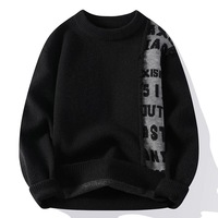 IMA386 Otoño Invierno Hombres Jersey de punto Suéter Cuello redondo Estilo coreano Diseño transpirable de moda y atractivo