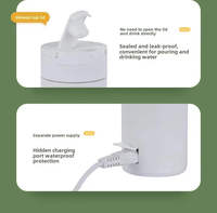 Gobelet à eau intelligent de 500 ml, tasse en acier inoxydable thermo-régulée à chauffage électrique