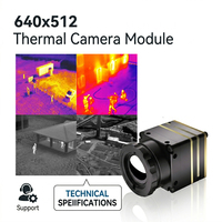 Caméra thermique MINI 640x512 avec objectif 4/9 mm, vision nocturne, module infrarouge pour l'inspection de la construction navale