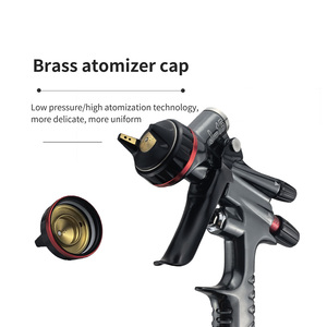 <span class=keywords><strong>Pistola</strong></span> <span class=keywords><strong>de</strong></span> Pintura Neumática <span class=keywords><strong>de</strong></span> Alimentación por <span class=keywords><strong>Gravedad</strong></span> <span class=keywords><strong>de</strong></span> 1.3 mm <span class=keywords><strong>de</strong></span> Primera Calidad, Aleación J-15, <span class=keywords><strong>HVLP</strong></span> Automotriz, Alta Eficiencia <span class=keywords><strong>de</strong></span> Transferencia <span class=keywords><strong>de</strong></span> Atomización - Product Image 3