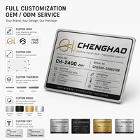 Placa de Identificación Personalizada de Aluminio para Negocios, Resistente al Agua y al Aceite, Placa de Metal Duradera para Presentación