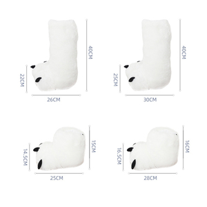 Winter Slippers Boys Girls Home Slippers Furry Warm Couple Indoor <strong>Shoes</strong> Women Creative Cute <strong>Bear</strong> <strong>Claw</strong> Cotton Boots Fur Slides - Product Image 6