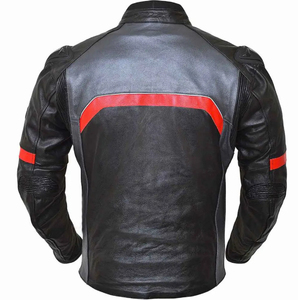 Blousons de moto en cuir véritable respirant pour hommes avec protection supérieure contre les chutes, course, Cordura, service OEM et ODM - Product Image 4