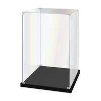 Boîte de présentation en acrylique transparente à assembler pour Lego, alternative au boîtier en verre pour l'affichage de figurines, jouets, rangement à domicile