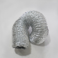 Pipa asupan udara dingin baja untuk sistem HVAC saluran fleksibel harga rendah 10m dibuat bahan Aluminium Foil desain grafis