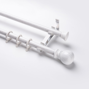 ชุดราวม่านอลูมิเนียมอัดอลูมิเนียมชุบเงินและท่อม่านโลหะ - Product Image 4