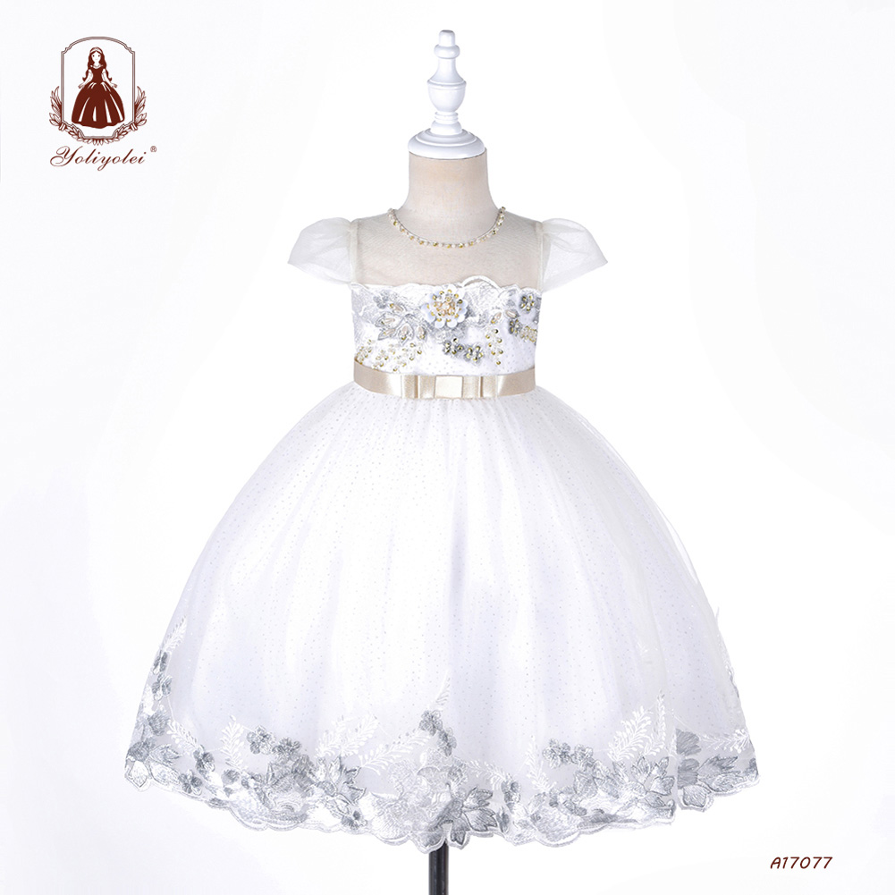 Детское хлопковое платье принцессы Outong, роскошное платье, платье для девочек с цветами