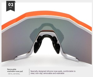 Nuevas gafas de <span class=keywords><strong>ciclismo</strong></span> <span class=keywords><strong>para</strong></span> <span class=keywords><strong>hombre</strong></span> con montura grande, gafas cortavientos, lentes reemplazables - Product Image 5