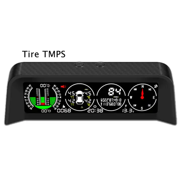 inclinomètre inclinomètre 4x4 voiture hud tête affichage x50 gps tmps pneu  pression inclinomètres voiture pente compteur