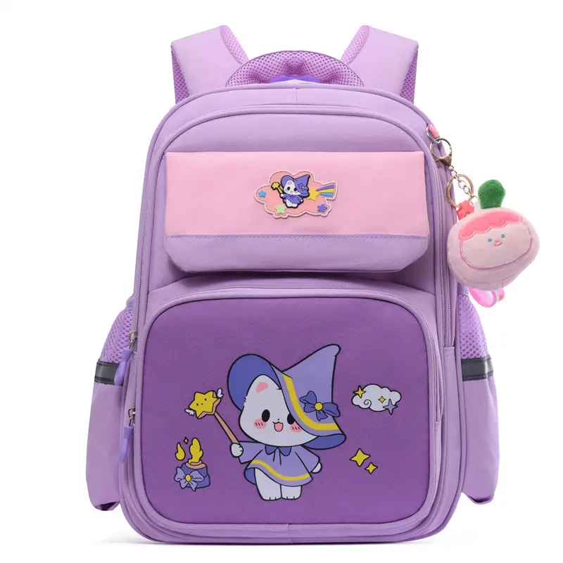 Primary school student schoolbag Grade 1-3 new cartoon children backpack boys and girls multi-layer color matching backpack