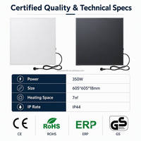 Panel de Calefacción Infrarrojo de Fábrica OEM con Certificación CE, Ahorro de Energía, Montaje en Pared/Techo/Suelo, Calentador Eléctrico para el Hogar