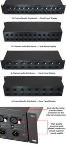 Maximon quy mô lớn hệ thống phân phối âm thanh sống 8 trong 24 ra âm thanh Splitter với isolator <span class=keywords><strong>video</strong></span> kết nối sản phẩm - Product Image 3