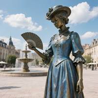 Statues et sculptures en bronze poli sur mesure de haute qualité, trophées grandeur nature, couleur personnalisée, moulage à la main, logo d'école en extérieur