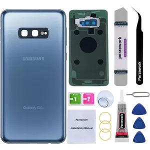 Vitre Arrière <span class=keywords><strong>pour</strong></span> <span class=keywords><strong>Samsung</strong></span> S10 5G S10 Plus <span class=keywords><strong>S10E</strong></span> Capot de Batterie <span class=keywords><strong>Coque</strong></span> Arrière Panneau de Remplacement avec Lentille de Caméra - Product Image 3