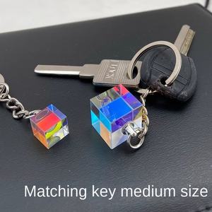 Sun Catcher Digital Photo Crystal Keychain com cor prisma cubo pingente-Eco-friendly Moderno Simplicidade Graduação Presente - Product Image 3