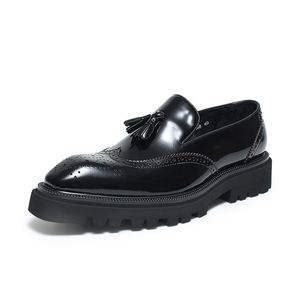 Chaussures habillées en cuir légères pour hommes – Nouvelle collection printemps-hiver – Douces, respirantes et antidérapantes avec semelle en caoutchouc amortissante - Product Image 3