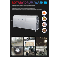 Bellenwasmachine Fruit- en groentewasapparatuur Commerciële borstelrolschiller & -wasser
