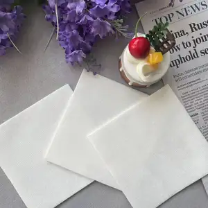 White Dinner Napkins 2-Ply Disposable Paper Napkins-Bar Dinners Weddings Birthday